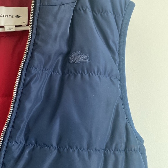 Lacoste Reversible Puffer Vest with Hood - Picture 4 of 11